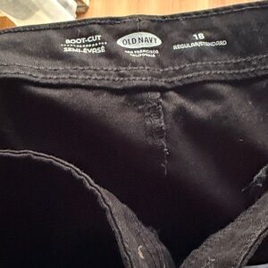 Old Navy Charcoal Boot-Cut Trousers